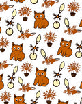 Brown Cat Plant Lamp Ensemble Rug