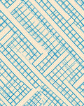Crisscross Blue Diagonal Grid Rug