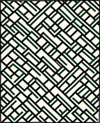 Modern Cream Emerald Intersecting Lines Rug