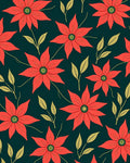 Coral Flower Arrangement Dark Background Rug