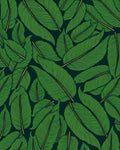 Bold Green Tropical Leaf Bunch Rug