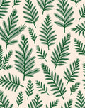 Forest Green Pine Branches Repeating Pattern Rug