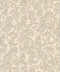 Cream Swirl Organic Line Art Rug