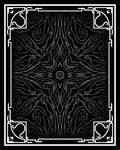Dark Gray Ornate Abstract Symmetry Rug