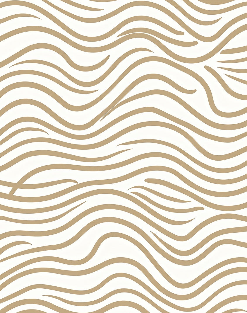 Gold Sand Dune Abstract Waves Rug