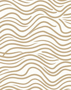 Gold Sand Dune Abstract Waves Rug