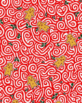 Festive Gingerbread Man Holly Whimsical Rug