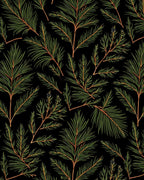 Dark Green Pine Needle All Over Rug