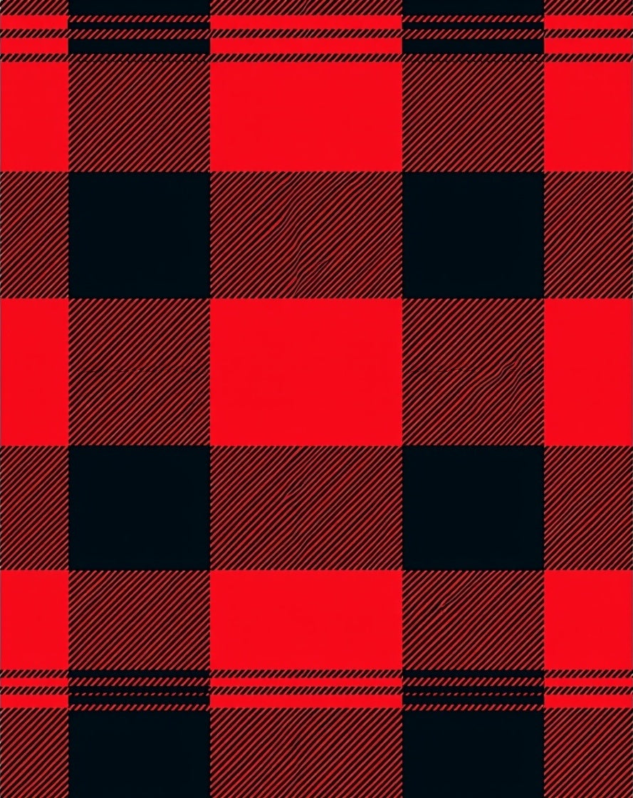 Bold Red Black Buffalo Checkered Rug