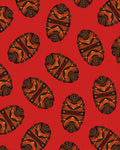 Red Tribal Medallion Repeating Pattern Rug