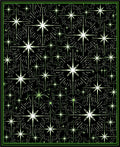 Radiant Starburst Black Green Rug
