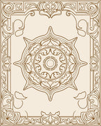 Vintage Neutral Lotus Medallion Rug