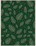 Forest Green Pine Sprigs Berry Rug