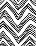Chic Black White Zigzag Stripe Rug