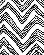Chic Black White Zigzag Stripe Rug