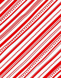Red White Diagonal Stripe Circles Rug