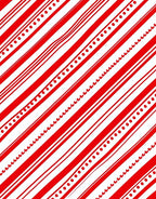 Red White Diagonal Stripe Circles Rug
