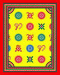 Red Green Yellow Holiday Candy Rug