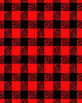 Bold Red Black Gingham Squares Rug