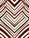 Warm Earthy Diamond Chevron Rays Rug