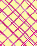 Bright Pink Diagonal Plaid Lines Rug