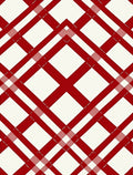 Red Lattice Intersecting Lines Rug