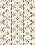 Earthy Tan Geometric Tribal Sun Rug