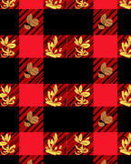 Red Buffalo Plaid Nut Sprig Rug
