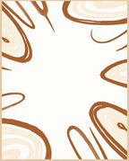 Terracotta Swirls Organic Abstract Rug