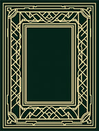 Elegant Gold Geometric Deco Frame Rug