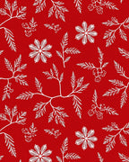 Crimson Fern and Berry Sprig Arrangement Rug