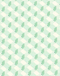Pale Mint Geo Cube Illusion Rug