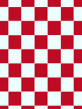Classic Red White Checkerboard Rug