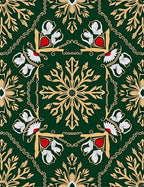 Emerald Garden Floral Medallion Rug