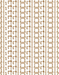 Golden Classical Frame Arrangement Rug