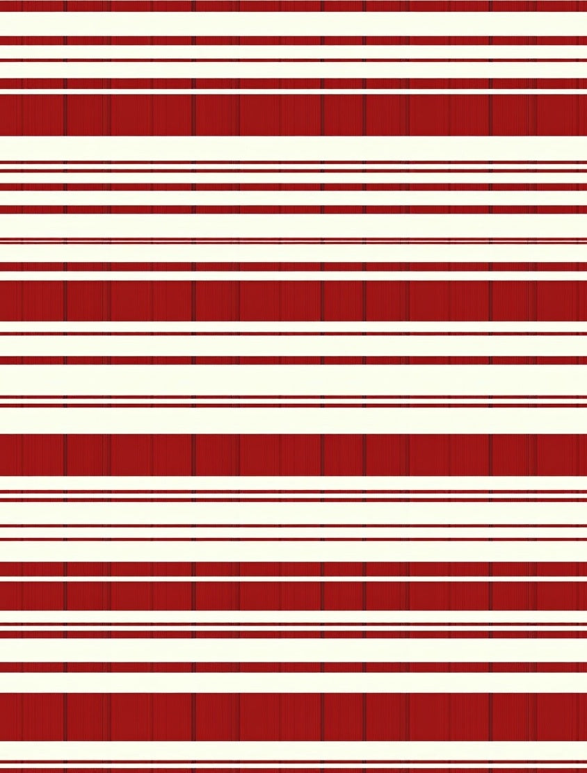 Bold Red White Striped Harmony Rug