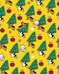 Whimsical Kitten Christmas Tree Ensemble Rug