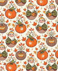 Autumn Gnome and Pumpkin Foliage Rug