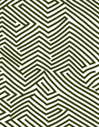 Olive Green Geometric Maze Rug