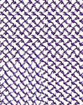 Deep Plum Intersecting Chain Rug