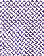Deep Plum Intersecting Chain Rug
