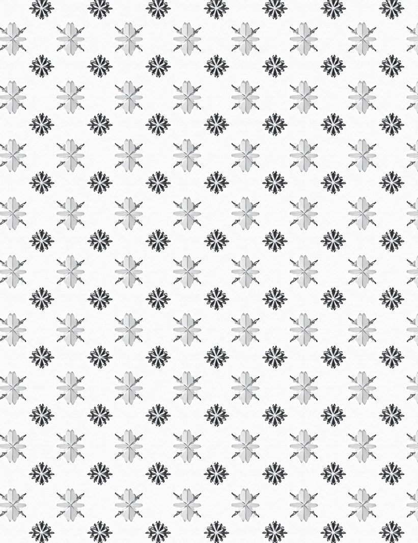 Monochrome Geometric Starburst Arrangement Rug