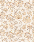 Chic Cream Floral Cluster Arrangement Rug