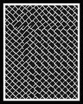 Black White Chain Link Graphic Rug