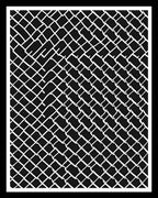 Black White Chain Link Graphic Rug
