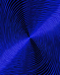 Vibrant Electric Blue Swirl Lines Rug