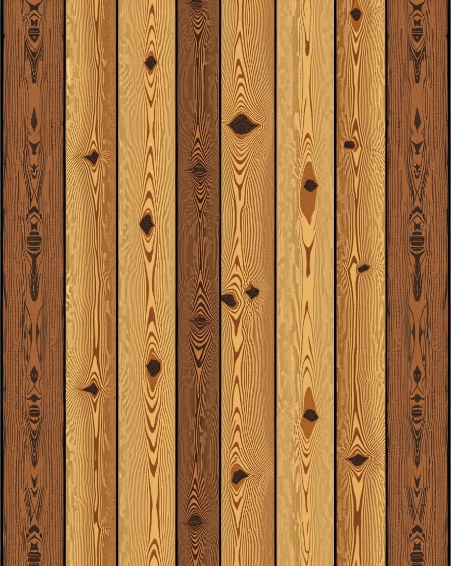 Natural Wood Grain Textured Amber Rug