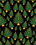 Emerald Green Christmas Tree Ornaments Rug