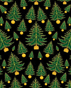 Emerald Green Christmas Tree Ornaments Rug