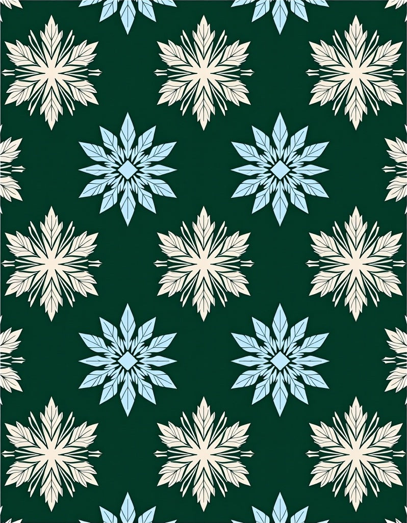 Earthy Cream Blue Starburst Medallion Rug